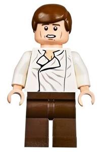 Han Solo, Reddish Brown Legs without Holster Pattern, Dual Sided Head, Cheek Lines sw0612