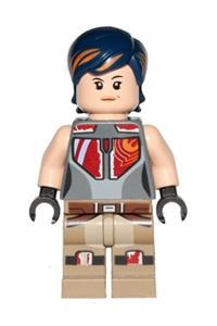 Sabine Wren - Dark Blue with Orange Highlights Hair sw0616