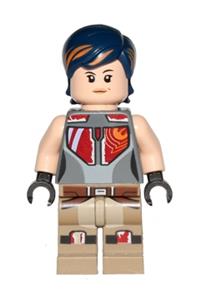 Sabine Wren with dark blue with orange highlights hair sw0616