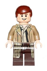 Han Solo Minifigure - Han Solo in Endor outfit - sw0644