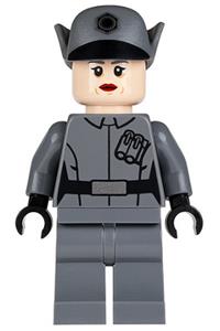 First Order Officer Minifigure - Female First Order Officer (lieutenant / captain) - sw0665