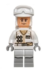 Hoth Rebel Trooper Minifigure - Hoth Rebel Trooper white uniform - sw0678