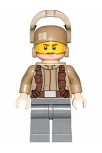 Resistance Trooper - dark tan jacket, frown, furrowed eyebrows sw0697