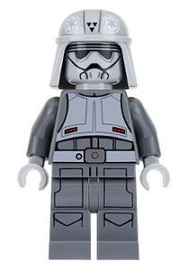 Imperial Combat Driver Minifigure - Imperial Combat Driver wearing a gray uniform - sw0702