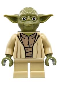 Yoda Minifigure - Yoda in olive green - sw0707
