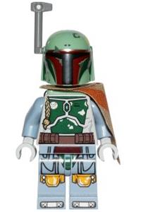 Boba Fett with pauldron cloth with dark orange stripe pattern sw0711