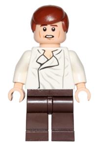 Han Solo Minifigure - Han Solo with dark brown legs - sw0714