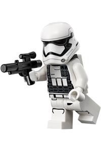 First Order Heavy Assault Stormtrooper - Stormtrooper with rounded mouth pattern, wearing backpack and ammo pouch print - sw0722