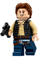 Han Solo, Dark Blue Legs, Vest with Pockets, Wavy Hair - sw0771