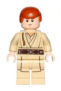 Obi-Wan Kenobi Minifigure - Young Obi-Wan Kenobi with printed legs, without cape - sw0812