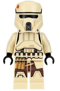 Scarif Stormtrooper Minifigure - Scarif Stormtrooper with tan and brown armor - sw0815