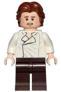 Han Solo, dark brown legs, wavy hair sw0823