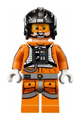 Snowspeeder Pilot Zev Senesca - pearl dark gray helmet - sw0826