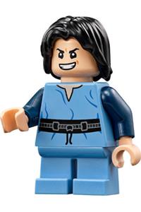 Young Boba Fett Minifigure - Young Boba Fett with a light nougat head and a crooked malicious smile - sw0844