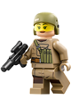 Resistance Trooper Female with Dark Tan Hoodie Jacket, Ammo Pouch, Helmet without Chin Guard  - sw0853