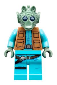 Greedo Minifigure - Greedo with a belt on the torso - sw0898