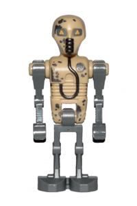 2-1B Medical Droid Minifigure - Medical droid 2-1B with dotted badge and peeling paint pattern - sw0936