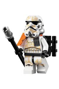 Sandtrooper squad leader/captain - orange pauldron, ammo pouch, dirt stains, survival backpack sw0992