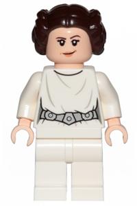 Princess Leia, White Dress, Detailed Belt, Crooked Smile sw0994