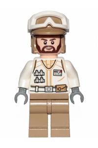 Hoth Rebel Trooper White Uniform, Dark Tan Legs sw1008
