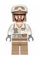 Hoth Rebel Trooper white uniform, dark tan legs (brown angular beard) - sw1008