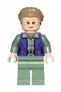 General Leia Minifigure - General Leia with a dark tan turtleneck and detailed vest - sw1011