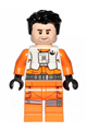 Poe Dameron, Pilot Jumpsuit without Belts and Pipe, Hair) - sw1019