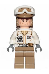 Hoth Rebel Trooper White Uniform, Dark Tan Legs, Backpack sw1026