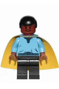 Lando Calrissian Minifigure - Lando Calrissian wearing Cloud City outfit (20th Anniversary torso) - sw1027