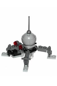 Dwarf Spider Droid Minifigure - Dwarf Spider Droid with a light bluish gray dome and mini blaster/shooter - sw1030
