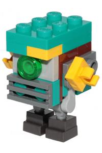 Gonk Droid Minifigure - Dark turquoise Gonk Droid, also known as GNK Power Droid - sw1041