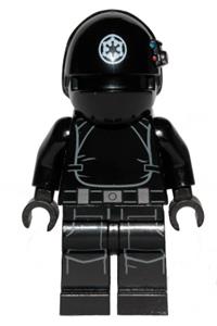Imperial Gunner Minifigure - Imperial gunner with closed mouth, wearing a white imperial logo - sw1045