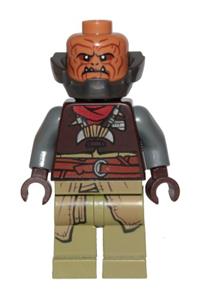 Klatooinian Raider Minifigure - Klatooinian Raider with armor neck - sw1059