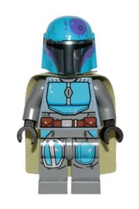 Mandalorian Tribe Warrior - Male, Olive Green Cape, Dark Azure Helmet sw1080