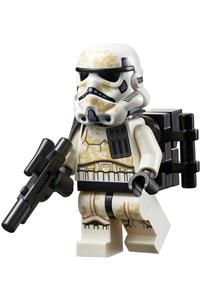 Sandtrooper Minifigure - Enlisted sandtrooper with a black pauldron and ammo - sw1131