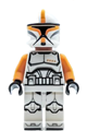 Clone Trooper Commander (Bright Light Orange Markings) - sw1146