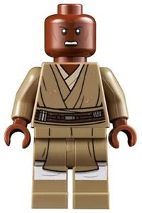 Mace Windu Minifigure - Mace Windu with dark tan legs and an open mouth - sw1165