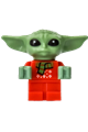 Grogu / The Child / Baby Yoda - Red Christmas Sweater and Scarf - sw1173