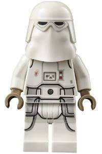 Snowtrooper Minifigure - Female Snowtrooper with printed legs, dark tan hands, and a light nougat head - sw1178