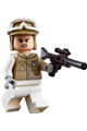 Hoth Rebel Trooper white uniform, dark tan helmet, female - sw1188