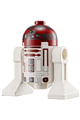 Astromech Droid, R4-P17 - silver band around dome, dark bluish gray rectangles - sw1221