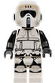 Imperial Scout Trooper - female, dual molded helmet, reddish brown head, open mouth smirk - sw1229