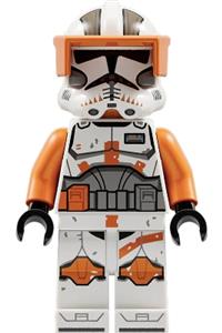 Clone Trooper Commander Cody, 212th Attack Battalion (Phase 2) with printed legs, orange visor sw1233