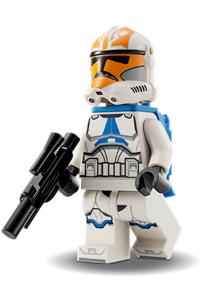 Clone Trooper, 501st Legion, 332nd Company (Phase 2) - helmet with holes and togruta markings, blue jetpack sw1276