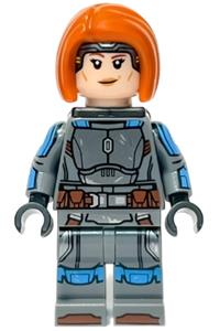 Bo-Katan Kryze - printed arms, dark orange hair sw1287