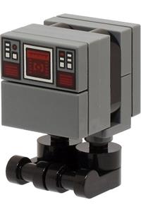 Gonk Droid (GNK Power Droid) - A Gonk Droid (GNK Power Droid) with a dark bluish gray body, dark red control panel, and black feet - sw1314