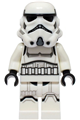 Imperial stormtrooper - female, dual molded helmet with light bluish gray panels on back, shoulder belts, medium brown head - sw1326