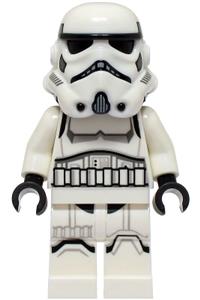 Imperial Stormtrooper - male, dual molded helmet with light bluish gray panels on back, shoulder belts, light nougat head sw1327