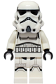 Male Imperial Stormtrooper with a dual molded helmet featuring light bluish gray panels on back, shoulder belts, and light nougat head - sw1327
