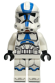 Clone Trooper from 501st Legion with white arms, nougat head, and helmet with holes - sw1337